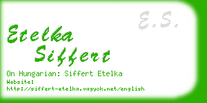 etelka siffert business card